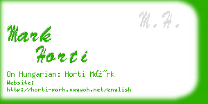 mark horti business card
